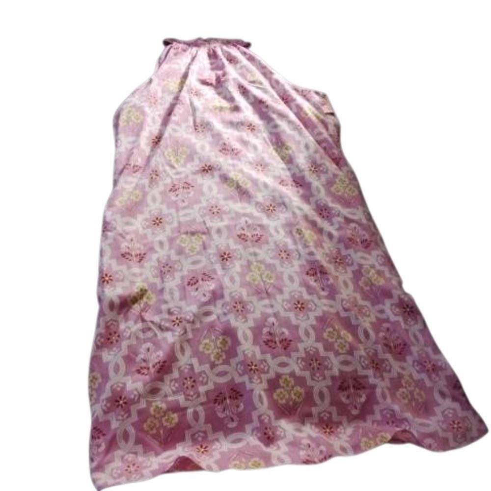 Ann Taylor Pink Floral Midi Dress (Button Strap Broken In Back)(310)